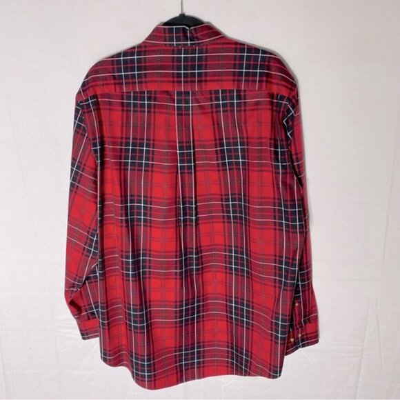 Brooks Brothers Red Black Plaid Long Sleeve Casual Button Up Shirt M - Picture 11 of 12